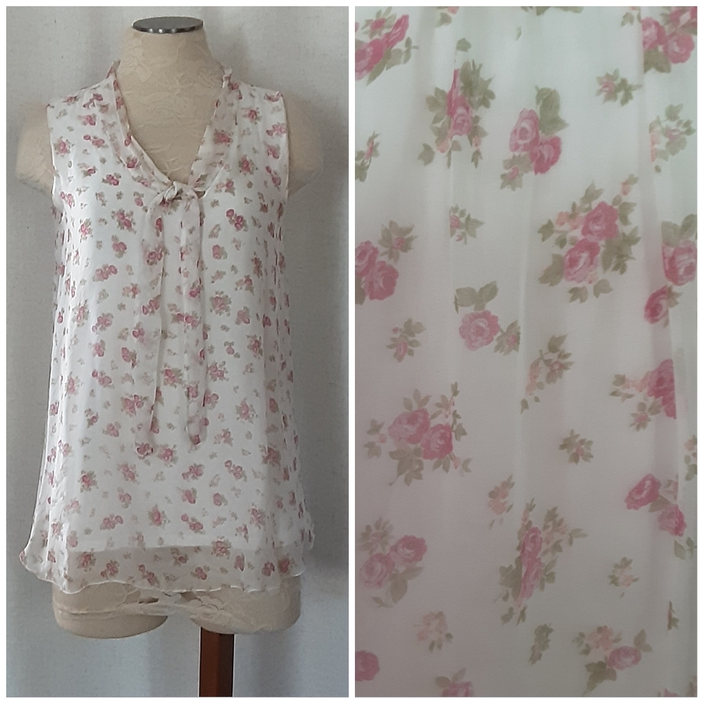 "Via SIGNOIRA" 100% Silk Blouse
